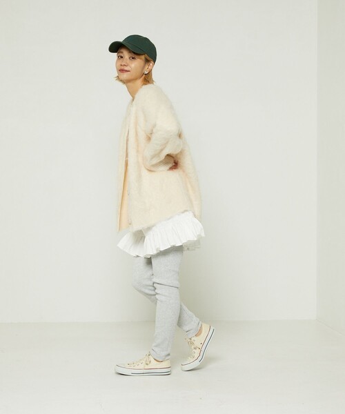 FREAK'S STORE（フリークスストア）の「杢リブレギンス（レギンス/スパッツ・レディース・ブラック/グレー/オフホワイト・ﾌﾘ-）」の7枚目の写真