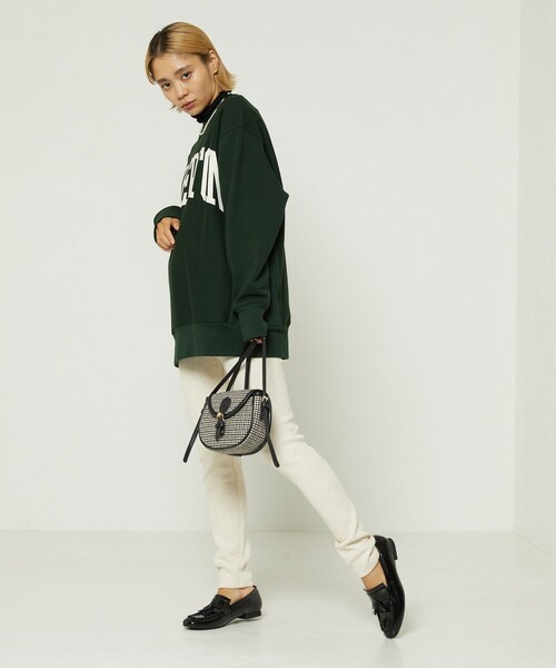 FREAK'S STORE（フリークスストア）の「杢リブレギンス（レギンス/スパッツ・レディース・ブラック/グレー/オフホワイト・ﾌﾘ-）」の4枚目の写真