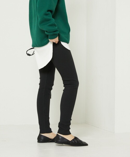 FREAK'S STORE（フリークスストア）の「杢リブレギンス（レギンス/スパッツ・レディース・ブラック/グレー/オフホワイト・ﾌﾘ-）」の18枚目の写真