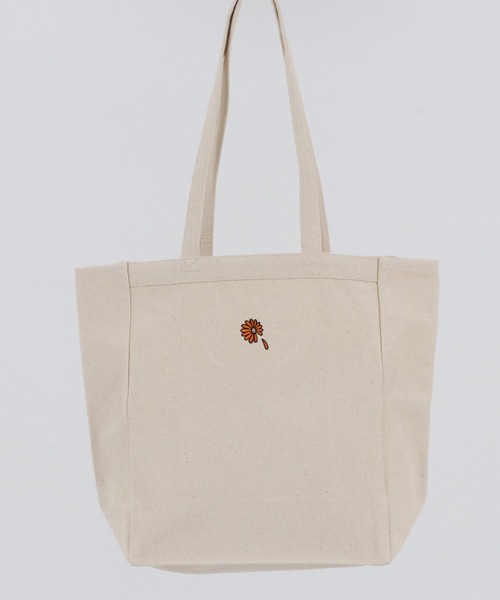 UN-FILLED(アンフィルド)の「mko10104-Gerbera one point stitch Eco Tote Bag トートバッグ(トートバッグ・メンズ・カーキ/オフホワイト/ブラック・FREE)」の7枚目の写真