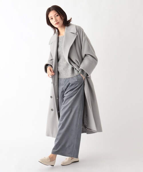 SOUP（スープ）の「◆【大きいサイズあり・13号・15号】【モヘヤ混】前後差ヘム クルーネックニット（ニット/セーター・レディース・ベージュ/ライトパープル/グレー・07/11/15 /13/09）」の17枚目の写真