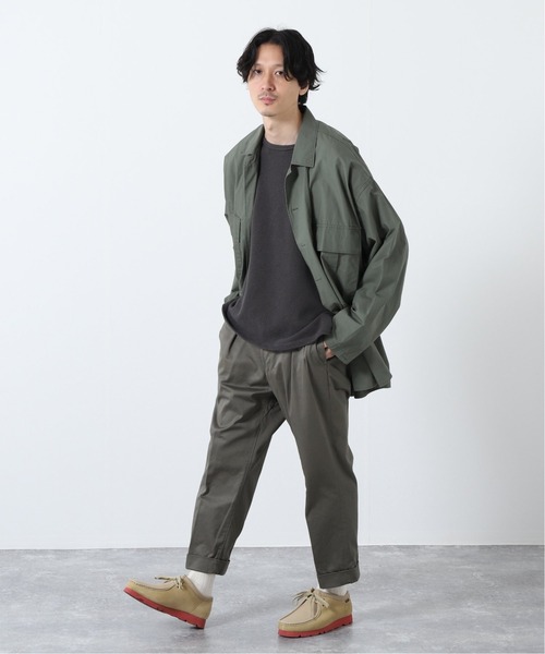 JOURNAL STANDARD J.S HOMESTEAD(ジャーナルスタンダードホームステッド)の「HEAVY WEAPON 2-TUCK OFFICER CROPPED(その他パンツ・メンズ・ネイビー/グレー/アイボリー/ベージュ系その他・SMALL/MEDIUM/LARGE)」の20枚目の写真