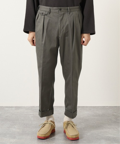 JOURNAL STANDARD J.S HOMESTEAD(ジャーナルスタンダードホームステッド)の「HEAVY WEAPON 2-TUCK OFFICER CROPPED(その他パンツ・メンズ・ネイビー/グレー/アイボリー/ベージュ系その他・SMALL/MEDIUM/LARGE)」の17枚目の写真