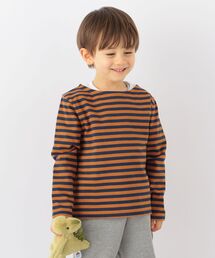 SHIPS any（シップス エニィ）の「SHIPS any: カラー ボーダー ボートネック 長袖<KIDS>（Tシャツ/カットソー・キッズ）」