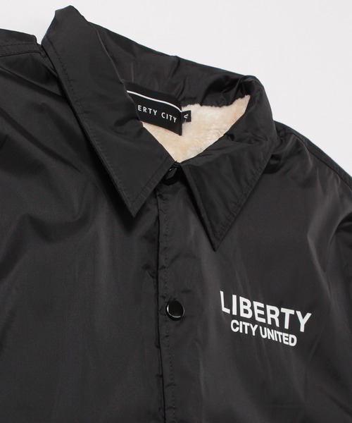 LIBERTY CITY（リバティシティ）の「【LIBERTY CITY/リバティーシティ】 [ODDS AND RISKS] 裏ファー・ロゴ・コーチジャケット（ナイロンジャケット・メンズ・ブラック/チャコールグレー・3/4/2）」の18枚目の写真