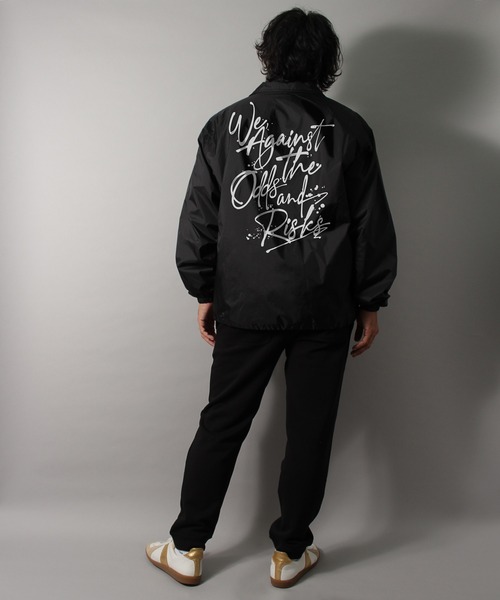 LIBERTY CITY（リバティシティ）の「【LIBERTY CITY/リバティーシティ】 [ODDS AND RISKS] 裏ファー・ロゴ・コーチジャケット（ナイロンジャケット・メンズ・ブラック/チャコールグレー・3/4/2）」の20枚目の写真