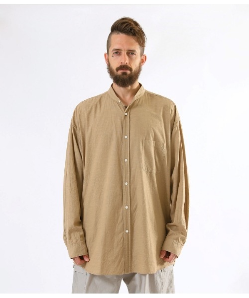 GOLD（ゴールド）の「GOLD / ゴールド：VAT DYE CHAMBRAY BAND COLLAR