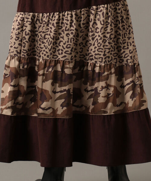 AVIREX(アヴィレックス)の「【Women's】パターン チェンジ スカート/ PATTERN CHANGE SKIRT(スカート・レディース・ブラック/ブラウン/レッド・FREE)」の6枚目の写真