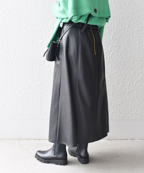 ヴィトン 20SS シープスキン スカート 34 レディース ブラック レザー ヴィトン 20SS シープスキン スカート 34 レディース ブラック レザー