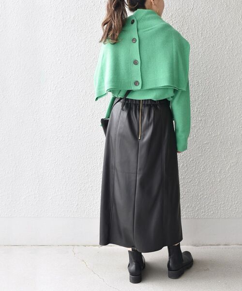 セール】〈手洗い可能〉フェイクレザースカート◇（スカート）｜SHIPS