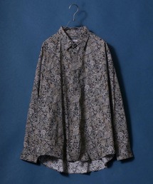 MADE IN JAPAN Solid & Stripe & Total Pattern Print Big Silhouette Shirt/日本製 無地 ストライプ 総柄プリント ビッグシルエット シャツ