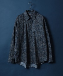 ANPAS | MADE IN JAPAN Solid & Stripe & Total Pattern Print Big Silhouette Shirt/日本製 無地 ストライプ 総柄プリント ビッグシルエット シャツ(シャツ/ブラウス)