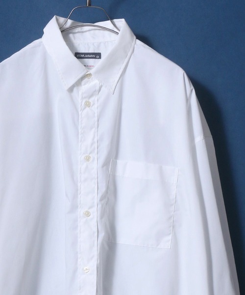 ANPAS（アンパス）の「MADE IN JAPAN Solid & Stripe & Total Pattern Print Big Silhouette Shirt/日本製 無地 ストライプ 総柄プリント ビッグシルエット シャツ（シャツ/ブラウス・メンズ・ホワイト/ブラック/ダークグリーン/ベージュ/ネイビー/グレー/サックスブルー/ブルー/グリーン/ブラック系その他/ベージュ系その他/ブルー系その他/ブラック系その他2/ネイビー×ホワイト/ブルー系その他2/グリーン系その他/ブルー系その他3/ブルー系その他4/チャコールグレー/グリーン系その他2/ベージュ系その他3/ブルー系その他6/ブラック系その他3/ベージュ系その他2/ブルー系その他5/グレー系その他2/グレー系その他/ブルー系その他7/グレイッシュブルー/ブラック系その他4/ブラック系その他6/ベージュ系その他4/パープル/ブラック系その他5・M/L）」の2枚目の写真