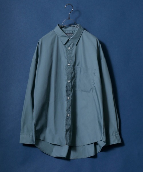 ANPAS（アンパス）の「MADE IN JAPAN Solid & Stripe & Total Pattern Print Big Silhouette Shirt/日本製 無地 ストライプ 総柄プリント ビッグシルエット シャツ（シャツ/ブラウス・メンズ・ホワイト/ブラック/ダークグリーン/ベージュ/ネイビー/グレー/サックスブルー/ブルー/グリーン/ブラック系その他/ベージュ系その他/ブルー系その他/ブラック系その他2/ネイビー×ホワイト/ブルー系その他2/グリーン系その他/ブルー系その他3/ブルー系その他4/チャコールグレー/グリーン系その他2/ベージュ系その他3/ブルー系その他6/ブラック系その他3/ベージュ系その他2/ブルー系その他5/グレー系その他2/グレー系その他/ブルー系その他7/グレイッシュブルー/ブラック系その他4/ブラック系その他6/ベージュ系その他4/パープル/ブラック系その他5・M/L）」の19枚目の写真