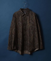MADE IN JAPAN Solid & Stripe & Total Pattern Print Big Silhouette Shirt/日本製 無地 ストライプ 総柄プリント ビッグシルエット シャツ