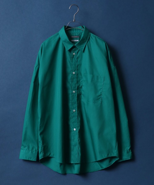 ANPAS（アンパス）の「MADE IN JAPAN Solid & Stripe & Total Pattern Print Big Silhouette Shirt/日本製 無地 ストライプ 総柄プリント ビッグシルエット シャツ（シャツ/ブラウス・メンズ・ホワイト/ブラック/ダークグリーン/ベージュ/ネイビー/グレー/サックスブルー/ブルー/グリーン/ブラック系その他/ベージュ系その他/ブルー系その他/ブラック系その他2/ネイビー×ホワイト/ブルー系その他2/グリーン系その他/ブルー系その他3/ブルー系その他4/チャコールグレー/グリーン系その他2/ベージュ系その他3/ブルー系その他6/ブラック系その他3/ベージュ系その他2/ブルー系その他5/グレー系その他2/グレー系その他/ブルー系その他7/グレイッシュブルー/ブラック系その他4/ブラック系その他6/ベージュ系その他4/パープル/ブラック系その他5・M/L）」の21枚目の写真