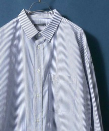 MADE IN JAPAN Solid & Stripe & Total Pattern Print Big Silhouette Shirt/日本製 無地 ストライプ 総柄プリント ビッグシルエット シャツ