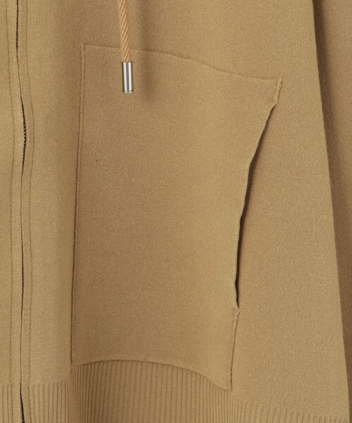 JOSEPH STUDIO（ジョゼフストゥディオ）の「スムースパフ　ニットパーカー（パーカー・レディース・ブラック系/黄土色系/アイボリー系・SMALL/MEDIUM/LARGE）」の12枚目の写真