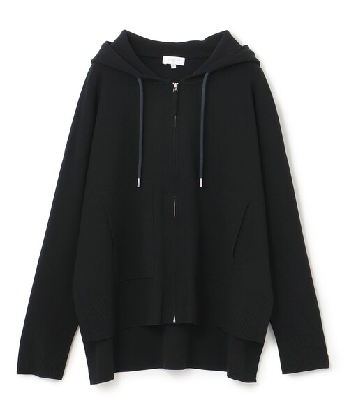 JOSEPH STUDIO（ジョゼフストゥディオ）の「スムースパフ　ニットパーカー（パーカー・レディース・ブラック系/黄土色系/アイボリー系・SMALL/MEDIUM/LARGE）」の16枚目の写真