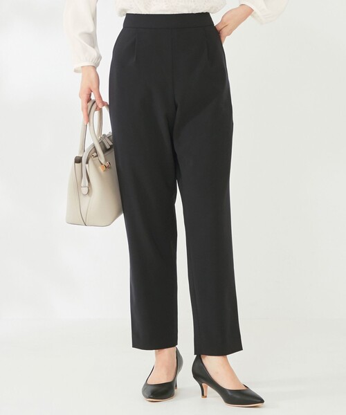 ANY SIS(エニィスィス)の「【セットアップ対応】セレモニーダブルクロス テーパード パンツ(その他パンツ・レディース・ブラック系/ベージュ系/ライトグレー系/ネイビー系・0)」の4枚目の写真