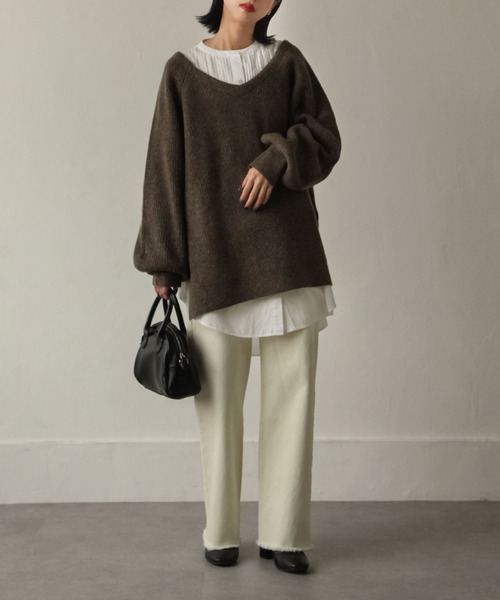 Chillfar(チルファー)の「フリンジストレートデニムパンツ(デニムパンツ・レディース・ブラック/サックスブルー/ブルー/アイボリー/ワンウォッシュ・SMALL/MEDIUM)」の22枚目の写真