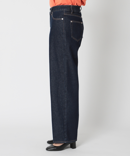 Simplicite（サンプリシテ）の「Natural Friendly Denim バギーパンツ◆（デニムパンツ・レディース・ネイビー/ブルー・SMALL/MEDIUM）」の18枚目の写真