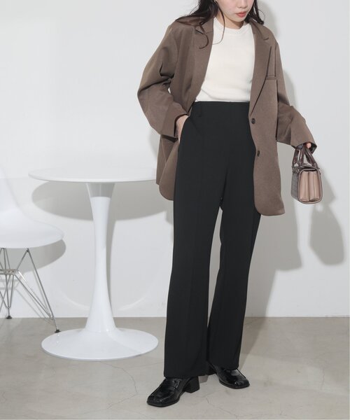 RAY CASSIN（レイカズン）の「S-L展開 センタータックイージーカラーパンツ（スラックス・レディース・ブラック/イエロー/オレンジ/ブルー/キナリ・SMALL/MEDIUM/LARGE）」の14枚目の写真