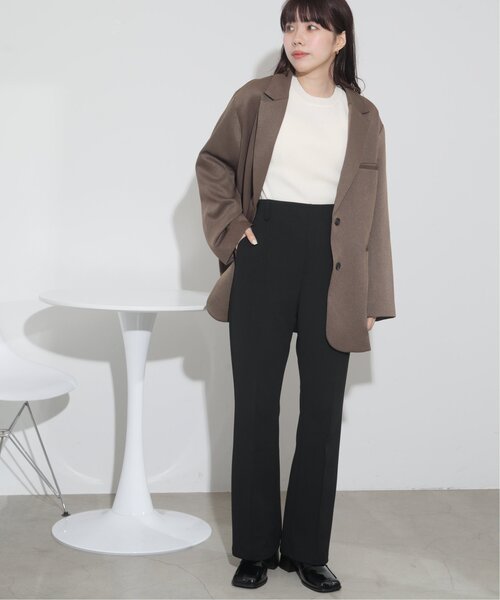 RAY CASSIN（レイカズン）の「S-L展開 センタータックイージーカラーパンツ（スラックス・レディース・ブラック/イエロー/オレンジ/ブルー/キナリ・SMALL/MEDIUM/LARGE）」の15枚目の写真