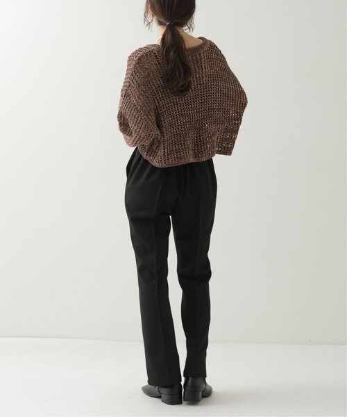 RAY CASSIN（レイカズン）の「S-L展開 センタータックイージーカラーパンツ（スラックス・レディース・ブラック/イエロー/オレンジ/ブルー/キナリ・SMALL/MEDIUM/LARGE）」の21枚目の写真