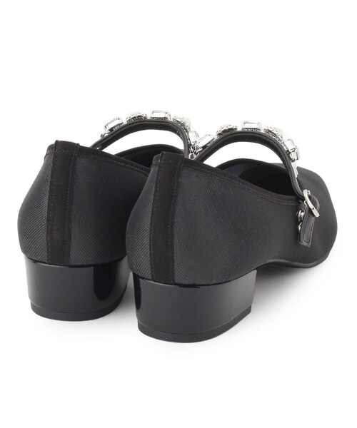 En Punto（エンプント）の「◆ビジューストラップバレエ（パンプス・レディース・チョコ/ブラック系2/ブルー系2・LL/S/M/L）」の7枚目の写真