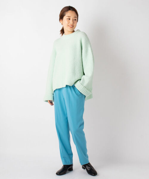NOLLEY’S(ノーリーズ)の「◇【WEB限定】ブークレーファンシーヤーンニット(ニット/セーター・レディース・ライトブルー/チャコールグレー/ミント/ベビーピンク・FREE)」の12枚目の写真