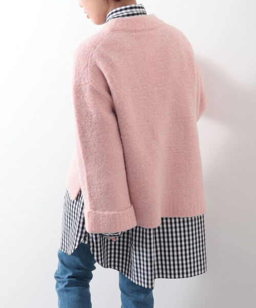 NOLLEY’S(ノーリーズ)の「◇【WEB限定】ブークレーファンシーヤーンニット(ニット/セーター・レディース・ライトブルー/チャコールグレー/ミント/ベビーピンク・FREE)」の19枚目の写真