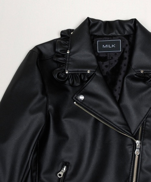 MILK（ミルク）の「Fake Leather ライダース（ライダースジャケット・レディース・A/B・FREE）」の14枚目の写真
