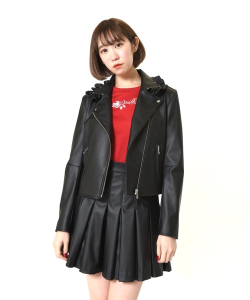 MILK（ミルク）の「Fake Leather ライダース（ライダースジャケット・レディース・A/B・FREE）」の12枚目の写真
