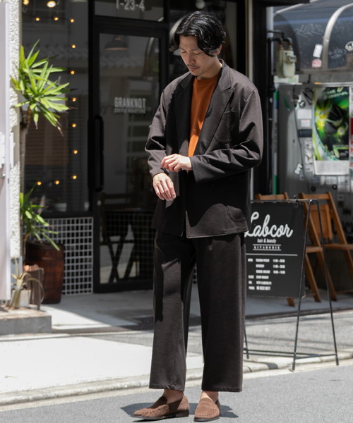 URBAN RESEARCH ROSSO MEN(アーバンリサーチロッソメン)の「ハイブリッドボンディングダブルジャケット『セットアップ対応』(その他アウター・メンズ・ブラック/ブラウン/ネイビー・MEDIUM/LARGE)」の18枚目の写真