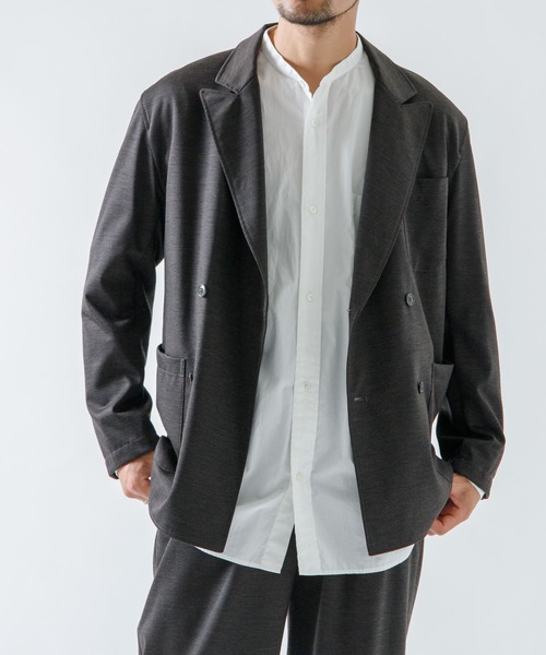 URBAN RESEARCH ROSSO MEN(アーバンリサーチロッソメン)の「ハイブリッドボンディングダブルジャケット『セットアップ対応』(その他アウター・メンズ・ブラック/ブラウン/ネイビー・MEDIUM/LARGE)」の10枚目の写真