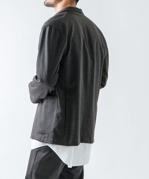 URBAN RESEARCH ROSSO MEN(アーバンリサーチロッソメン)の「ハイブリッドボンディングダブルジャケット『セットアップ対応』(その他アウター・メンズ・ブラック/ブラウン/ネイビー・MEDIUM/LARGE)」の12枚目の写真