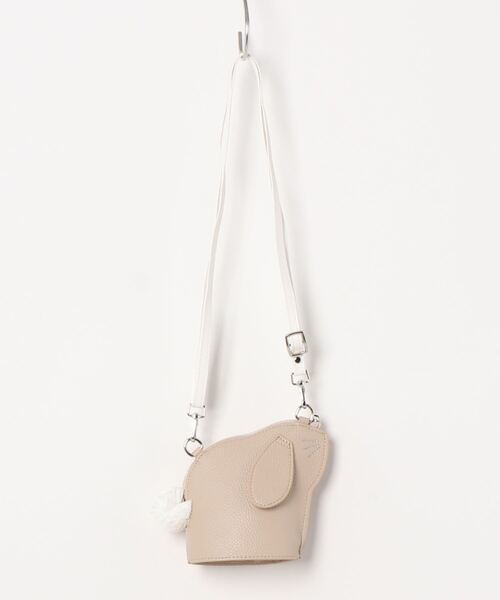 petit main（プティマイン）の「ラビットポシェット（ショルダーバッグ・キッズ・アイボリー/ライトベージュ・FREE）」の4枚目の写真