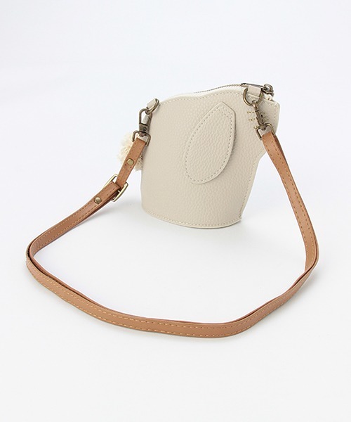 petit main（プティマイン）の「ラビットポシェット（ショルダーバッグ・キッズ・アイボリー/ライトベージュ・FREE）」の10枚目の写真