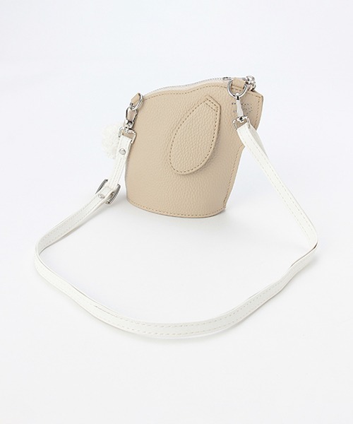 petit main（プティマイン）の「ラビットポシェット（ショルダーバッグ・キッズ・アイボリー/ライトベージュ・FREE）」の11枚目の写真