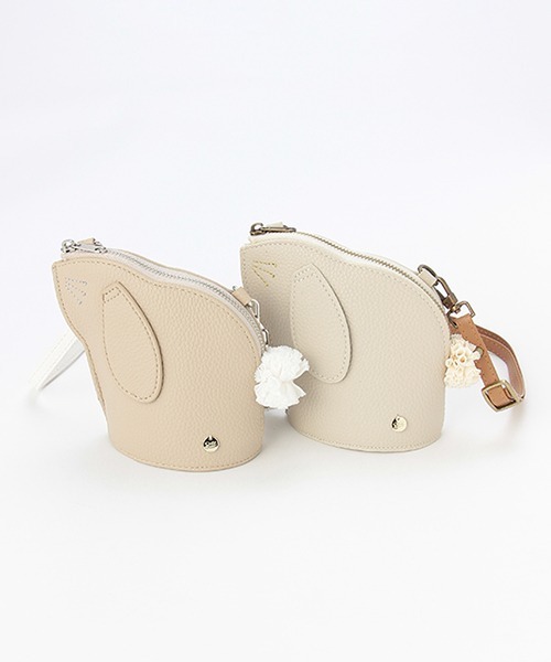 petit main（プティマイン）の「ラビットポシェット（ショルダーバッグ・キッズ・アイボリー/ライトベージュ・FREE）」の9枚目の写真