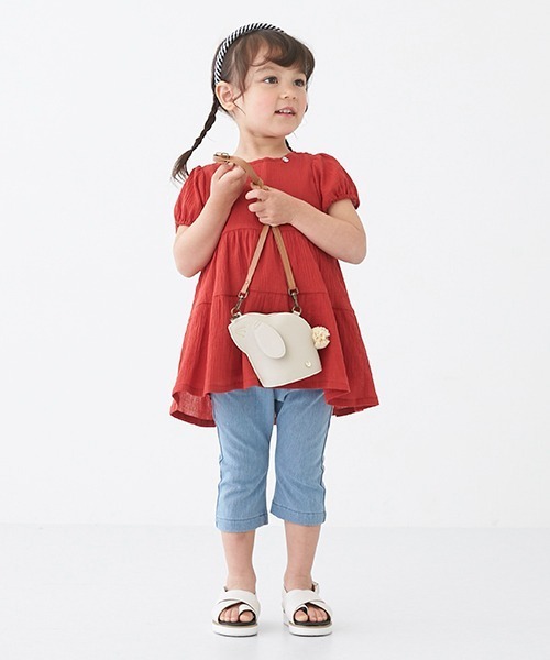 petit main（プティマイン）の「ラビットポシェット（ショルダーバッグ・キッズ・アイボリー/ライトベージュ・FREE）」の19枚目の写真
