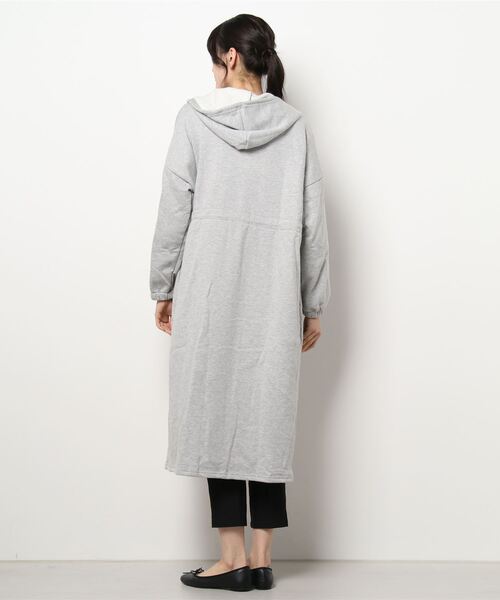 LUGG NAGG(ラグナグ)の「裏毛ロングパーカー(パーカー・レディース・グレー/ブラック・XL/L/M)」の7枚目の写真