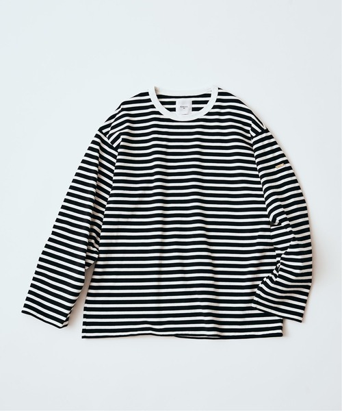 セール】オーバーサイズ ロングスリーブ ボーダー Tシャツ（Tシャツ