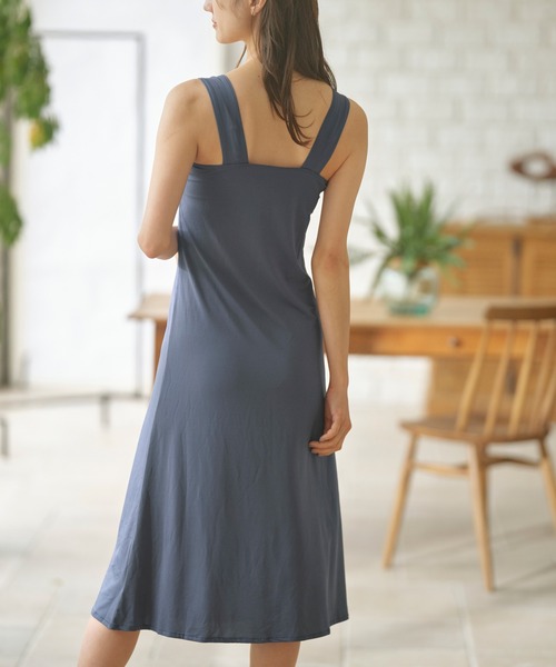 YU'NOW（ユナウ）の「ヒンヤリ冷感！【制菌】ブラ紐隠しのインナーワンピース（インナーウェア/肌着・レディース・オフホワイト/ベージュ/ブラック/チャコールグレー/ピンク/ブラウン・LARGE/X-LARGE/MEDIUM）」の19枚目の写真