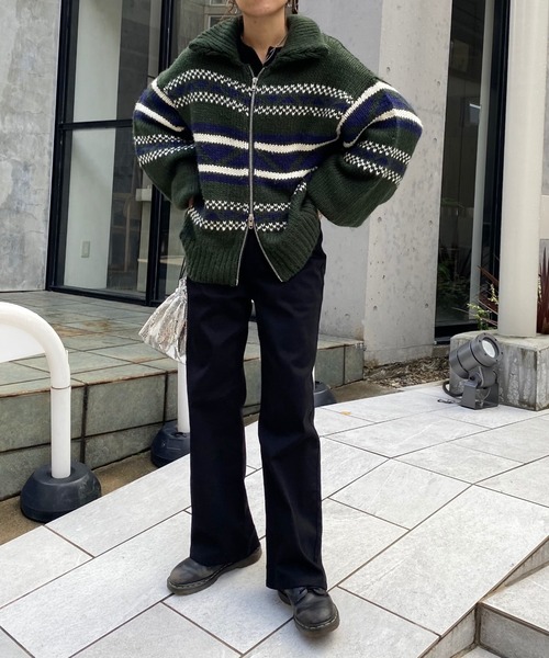 WHO'S WHO gallery（フーズフーギャラリー）の「PTNツイルストレートパンツ（その他パンツ・レディース・ネイビー/ブラック/レッド・FREE）」の4枚目の写真