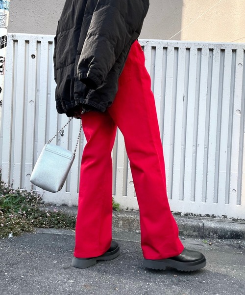 WHO'S WHO gallery（フーズフーギャラリー）の「PTNツイルストレートパンツ（その他パンツ・レディース・ネイビー/ブラック/レッド・FREE）」の8枚目の写真