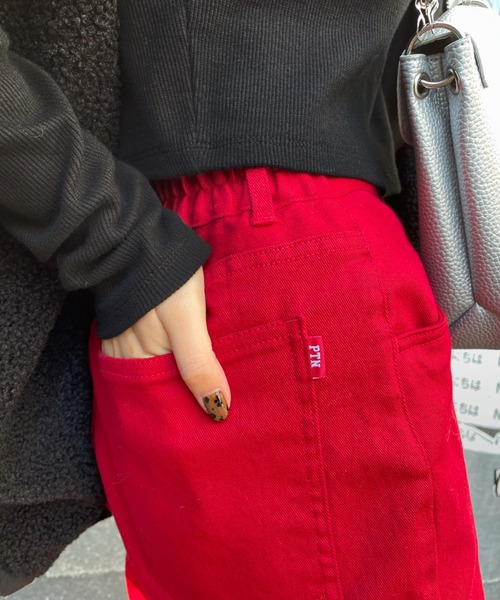 WHO'S WHO gallery（フーズフーギャラリー）の「PTNツイルストレートパンツ（その他パンツ・レディース・ネイビー/ブラック/レッド・FREE）」の9枚目の写真