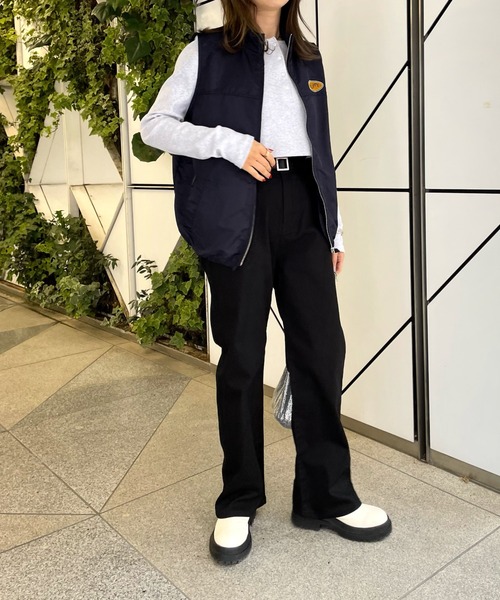 WHO'S WHO gallery（フーズフーギャラリー）の「PTNツイルストレートパンツ（その他パンツ・レディース・ネイビー/ブラック/レッド・FREE）」の20枚目の写真