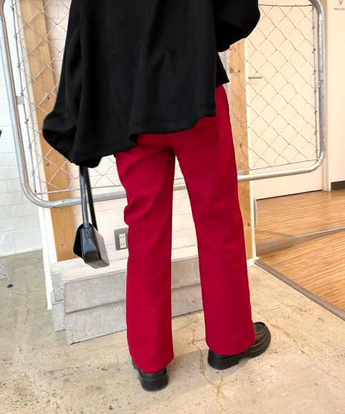 WHO'S WHO gallery（フーズフーギャラリー）の「PTNツイルストレートパンツ（その他パンツ・レディース・ネイビー/ブラック/レッド・FREE）」の16枚目の写真